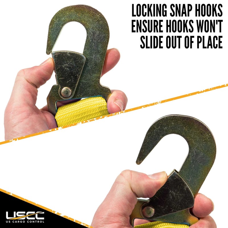 USCC 2" X 30 Ratchet Strap w/Snap Hook - Yellow gallery