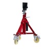 Pipe Stand V-Head Steel Adjustable 20-37 inch 882 lbs Folding Casters gallery