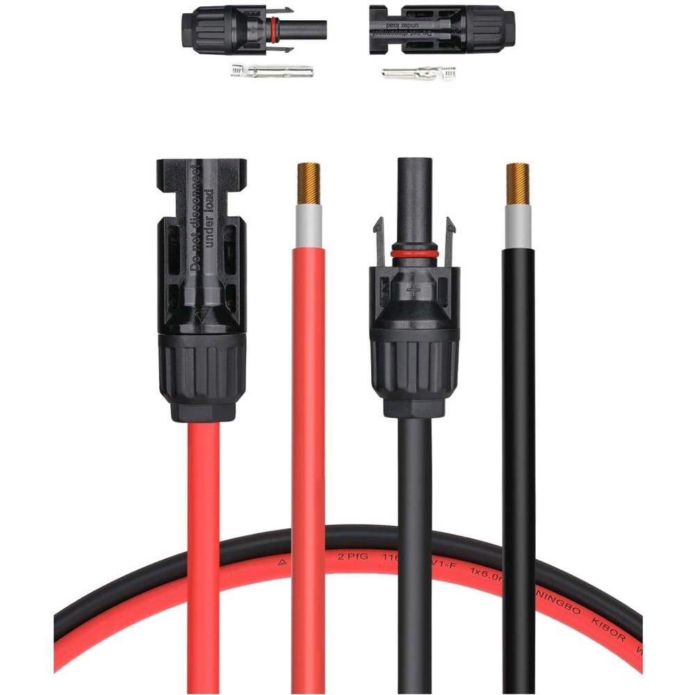 High Security 20ft Solar Cable with Free Connectors