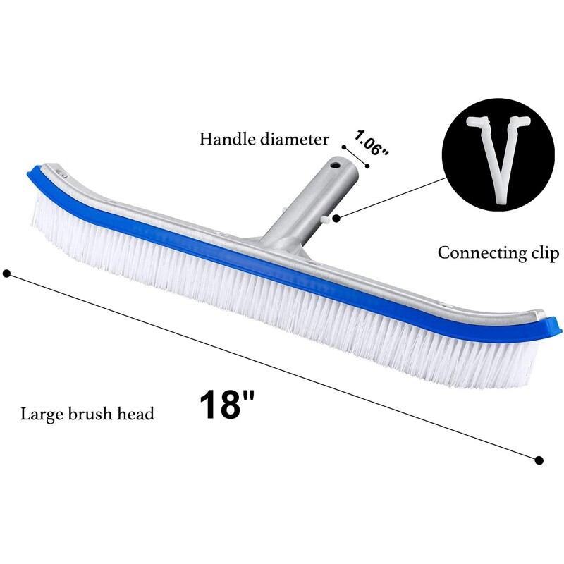 Swimming Pool Brush Durable Pool Floor Cleaning Tool Pool Broom Algae Remover gallery