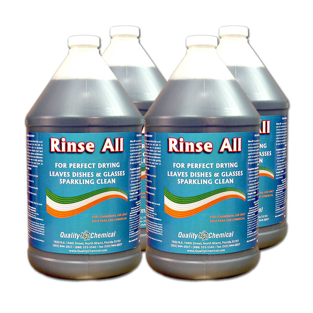 Rinse All / Commercial Industrial Grade Rinse Aid / 4 Gallon Case gallery