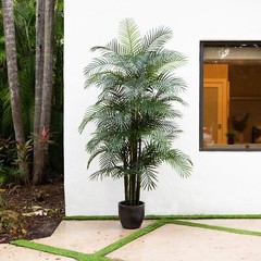 9’ Areca Palm UV Resistant Artificial Tree (Indoor/Outdoor). Retail $399