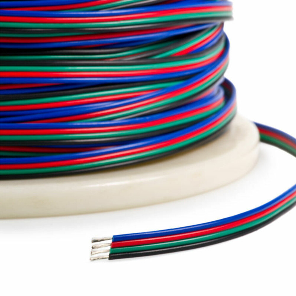 4-PIN RGB Extension Connector Wire Cable Cord For 3528/5050 RGB LED Strip Light gallery