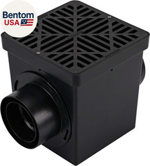 900BKITRTL1PK Square Catch Basin Drain Kit with 2-Opening Catch Basin Drain, 2 A