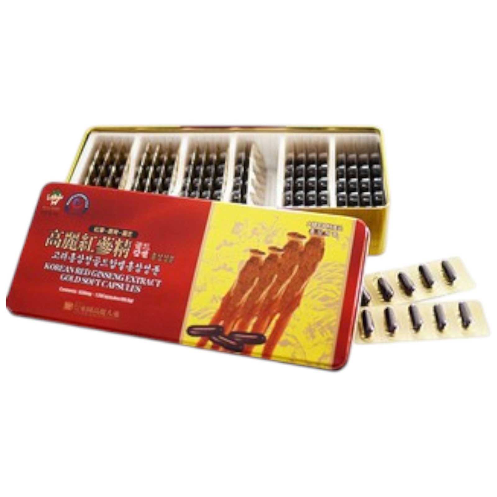 (Express) Korean Red Ginseng Extract Gold Soft Capsules 830 mg × 120 Capsules gallery