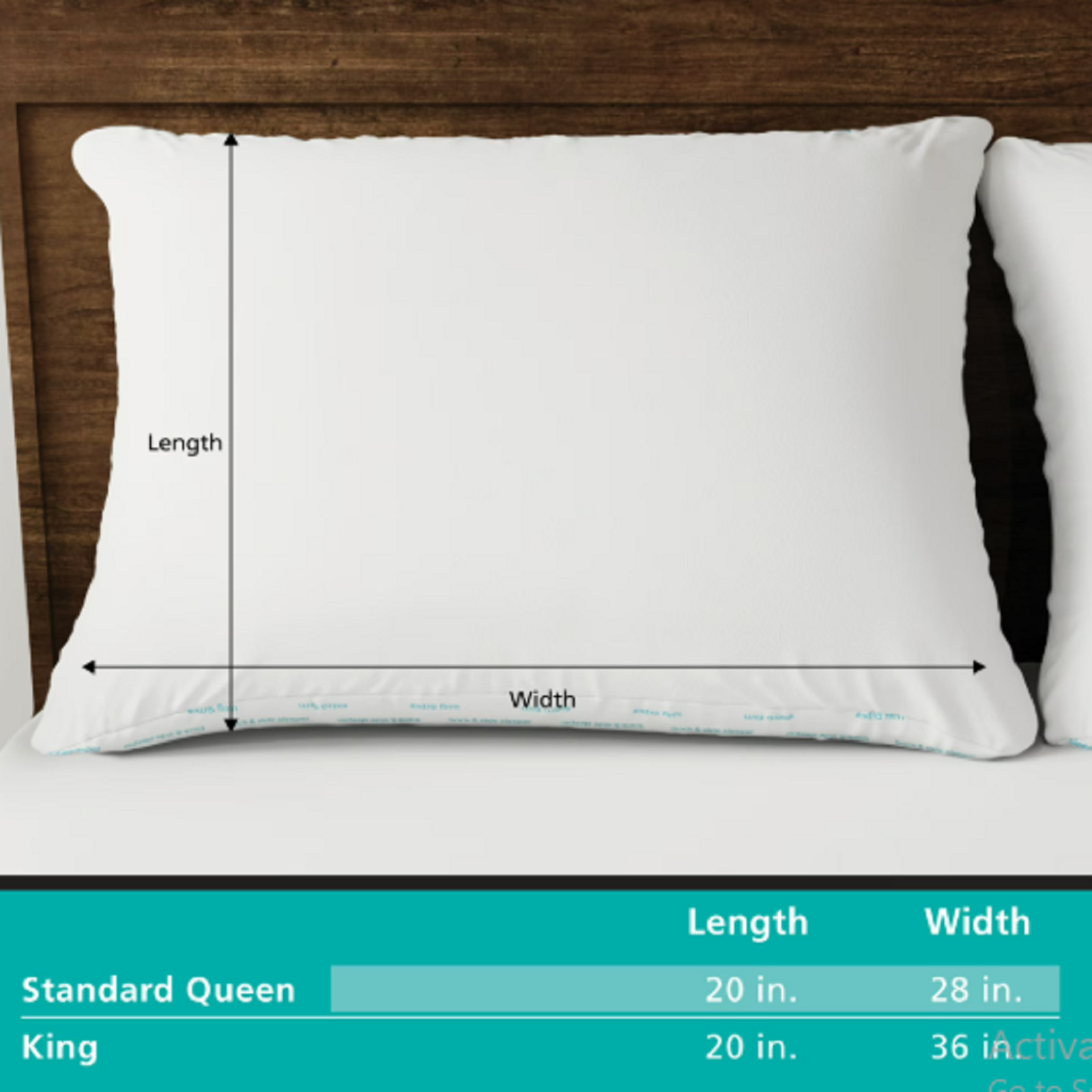 Mainstays Back & Side Sleeper Bed Pillow, Standard/Queen - Extra Firm Support gallery