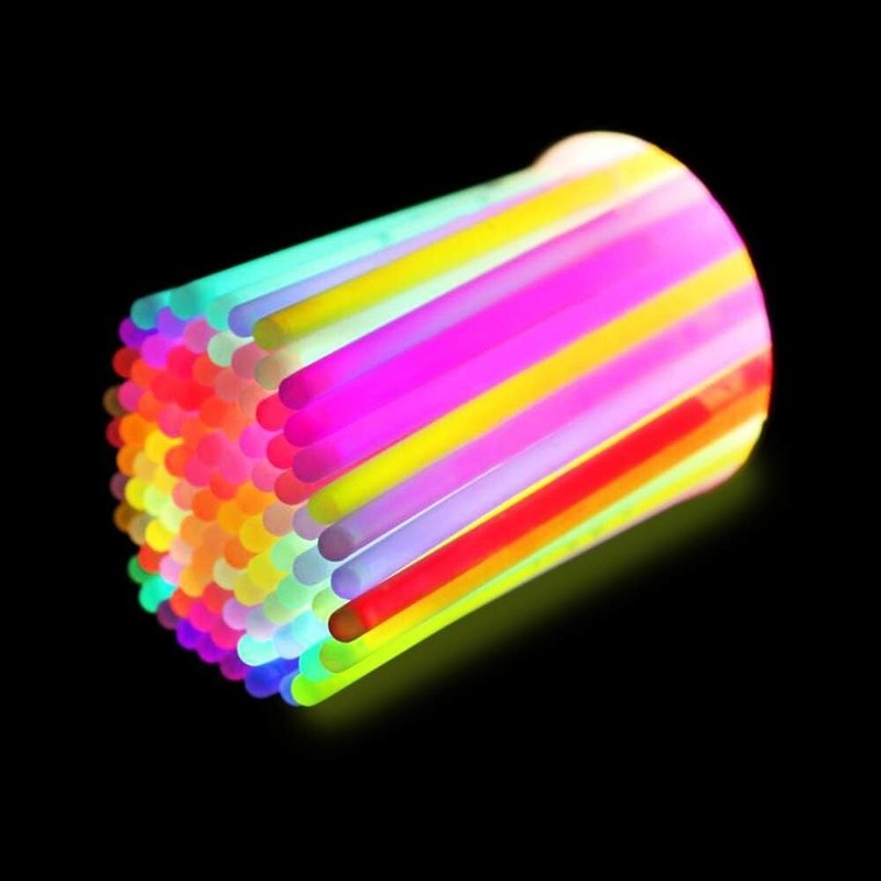 800 Pcs Bulk 8" Glowsticks Bracelets Necklaces, Glow in the Dark Neon Easter gallery