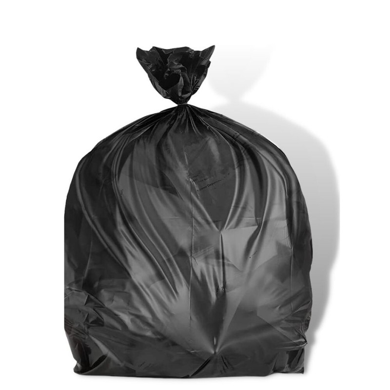 Plasticplace 7-10 Gallon High Density Trash Bags - Black, Case of 1000 Bags gallery