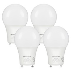 DEWENWILS 2Prong Light Bulbs Dimmable GU24 LED Light Bulb 2700K Warm White 4Pack