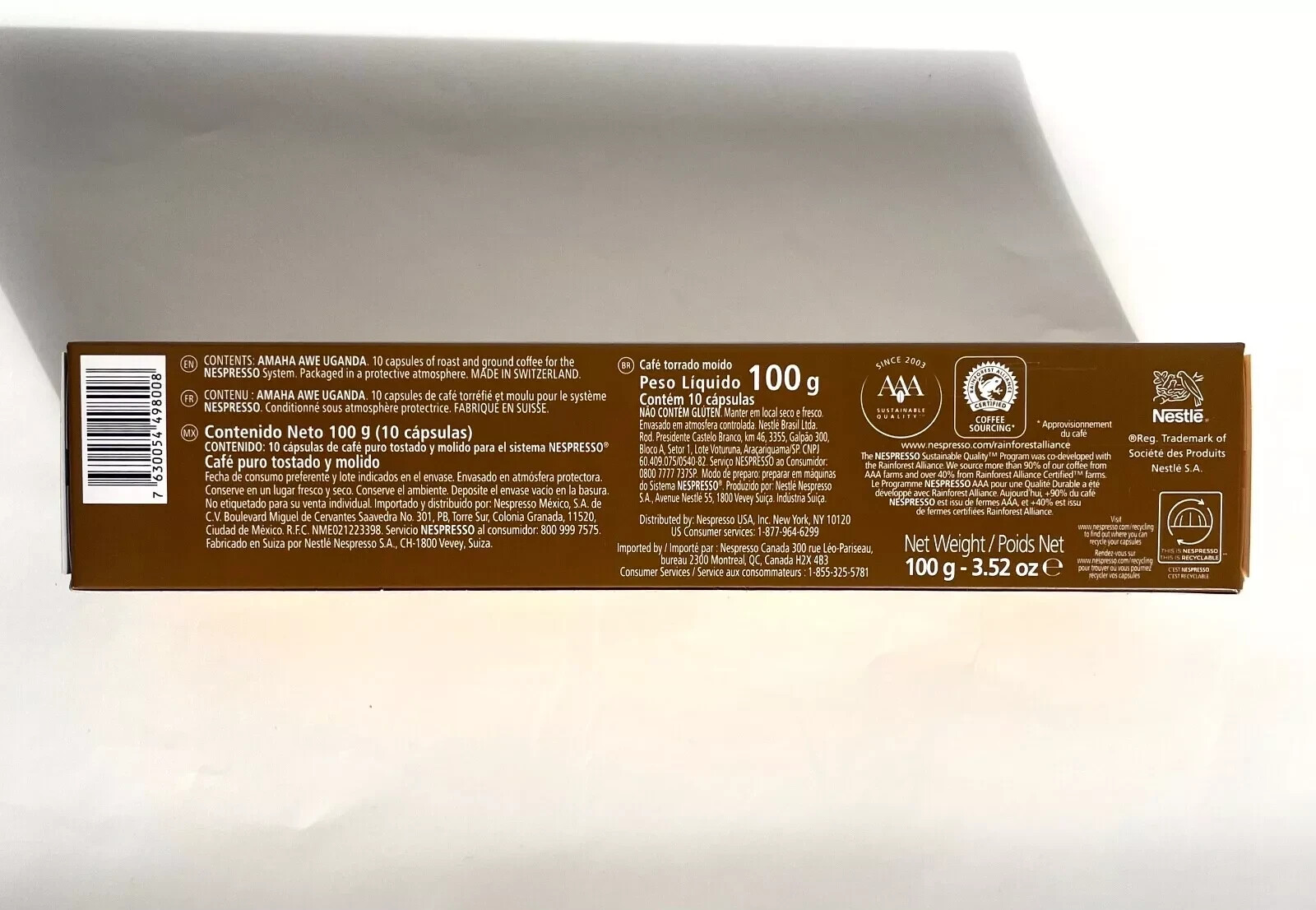 Nespresso Reviving Origins Amaha Awe Uganda 100 PODS 5.07 OZ BULK/LOOSE 10/31/25 gallery