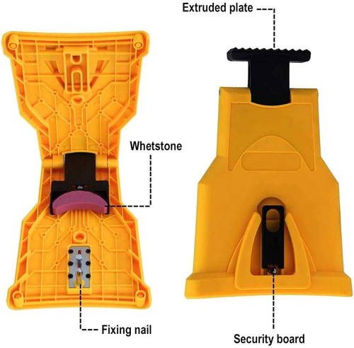 Portable Teeth Chainsaw Sharpener, Proprietary Bar-Mount Chain Saw Yellow gallery