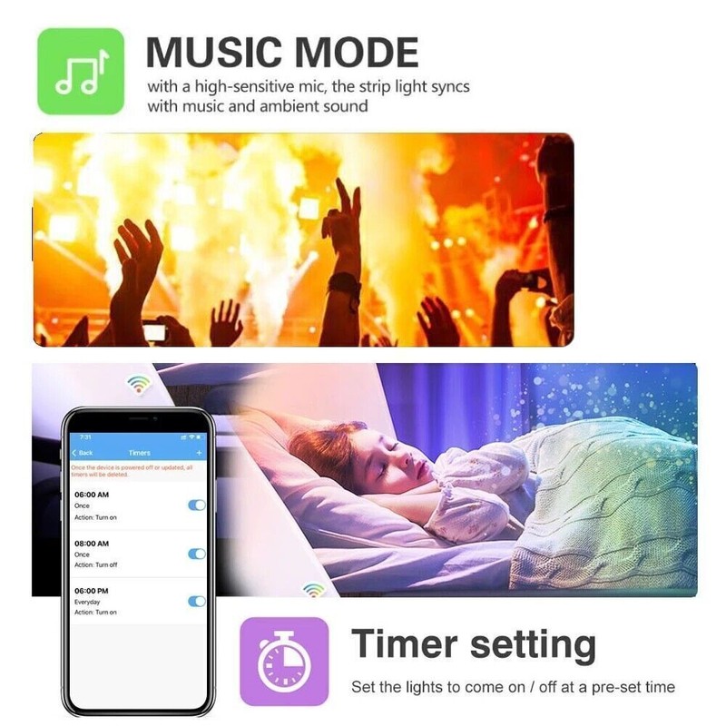 WS2812B LED Strip RF Bluetooth-compatible APP Music Controller 28key Remote gallery