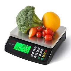 Large Digital Kitchen Scale Black 40KG/88LB Commercial Food Weight Scale Cook…