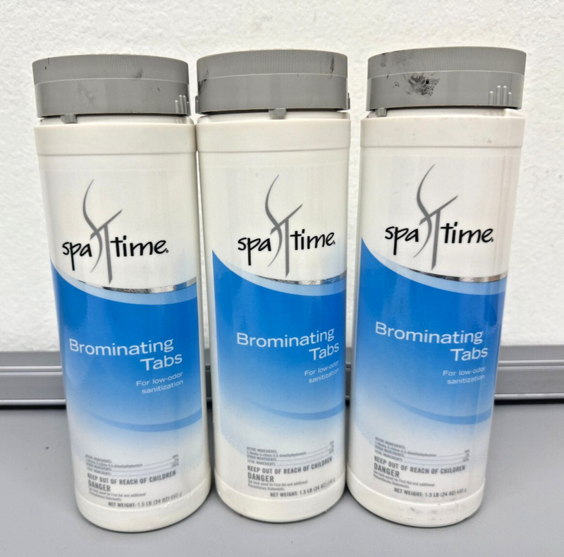 Spa Time Tabs Low Odor Sanitization - 1.5 lb each - 3 PACK gallery