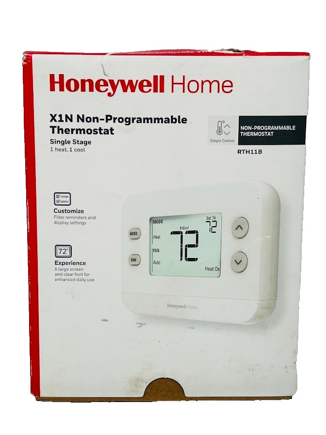 Honeywell Home X1N Non-Programmable Thermostat Single-Stage 1-Heat/1-Cool gallery