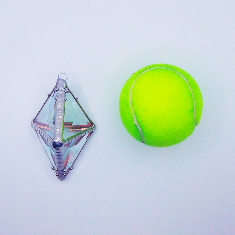Double Pyramid Rainbow Water Prism (4") gallery