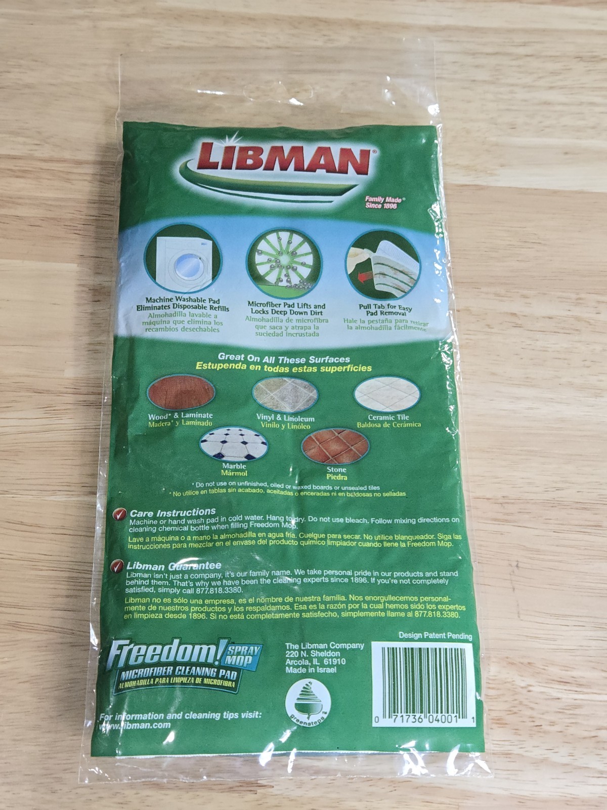 New White Libman Freedom Spray Mop Refill Microfiber Cleaning Pad Replacement gallery