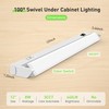 2-Pack LED Under Cabinet Lights Swivel 12/18/22/24 Inch CCT Kitchen Closet Light gallery