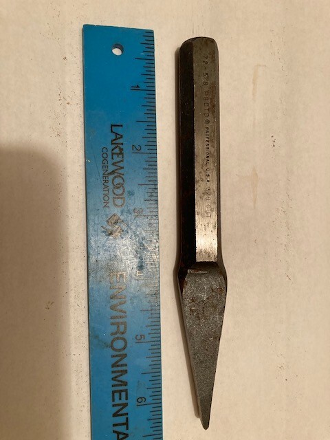 NEW (OPEN BOX) - Proto Professional No. 72 5/8 Cold Chisel 3/8 Cut Made in USA gallery
