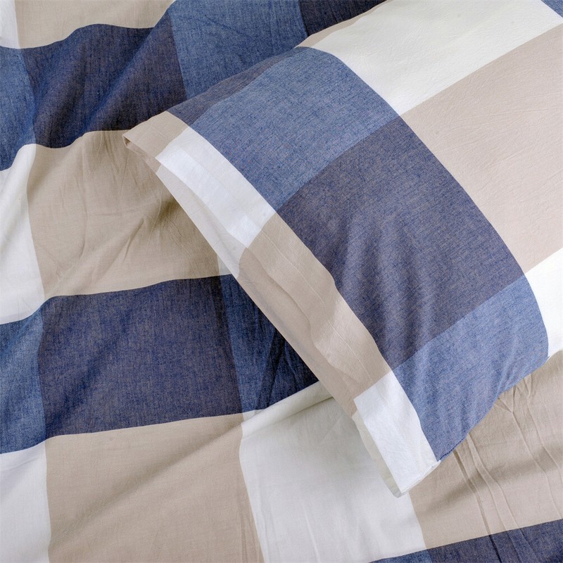 HST 3PCS Ultra Soft Plaid Patterned Duvet Cover Sets Fashion - 10 Patterns gallery