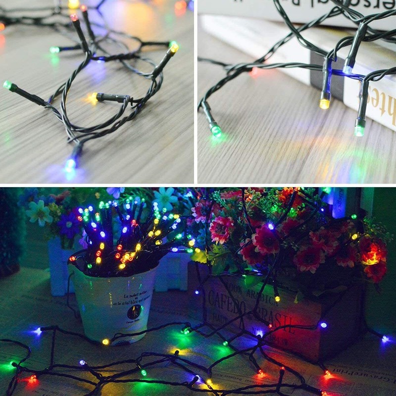 Solar String Lights 39Ft 100 LED, 8 Modes Solar Powered Twinkle Fairy Lights gallery