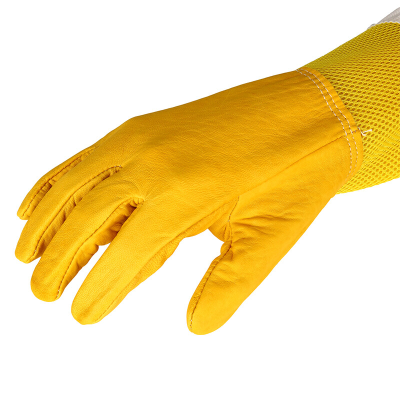 Breathable Bee Beekeeper Gloves Sheepskin Gloves Ventilated Mesh Beekeeping gallery
