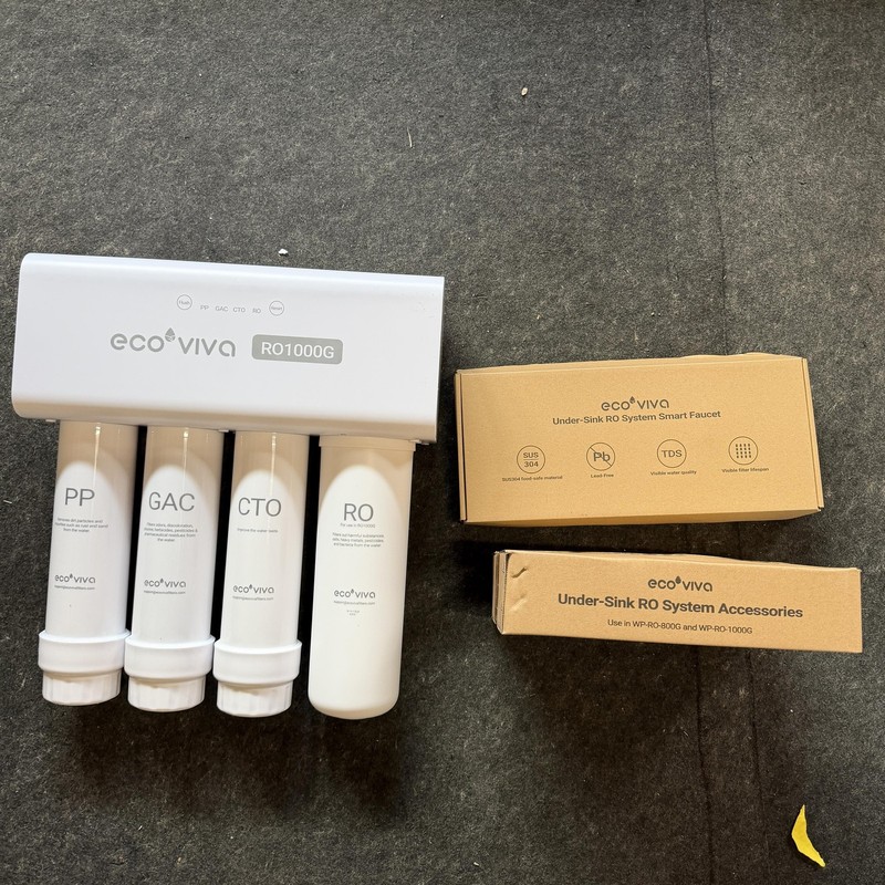 Ecoviva 1000GPD UnderSink Reverse Osmosis RO System, Modern, NSF/ANSI 58 61 gallery