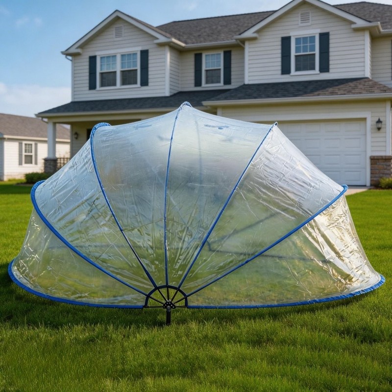 16/18FT Retractable Above-Ground Pool Dome All Weather Cover UV Dirt Heat Retain gallery