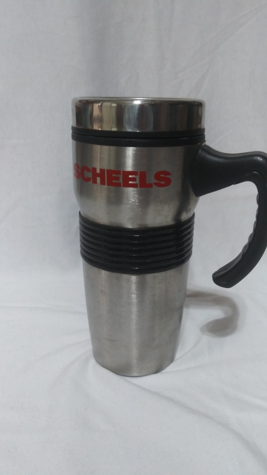 Scheels Mug Coffee Cup Travel, Sporting Goods HANDLE Stainless Steel, Logo Nice! gallery