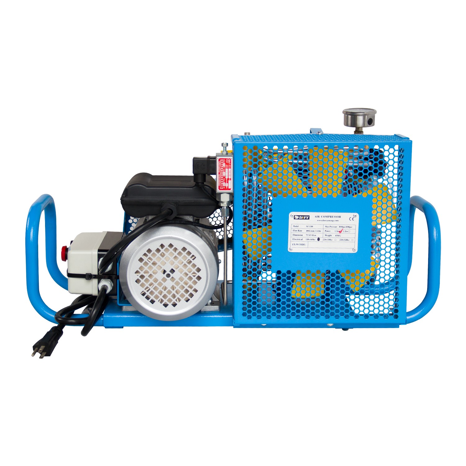 12L 110V 4500Psi Air Compressor 1.5KW 2HP For Scuba PCP Paintball Tank Refill gallery