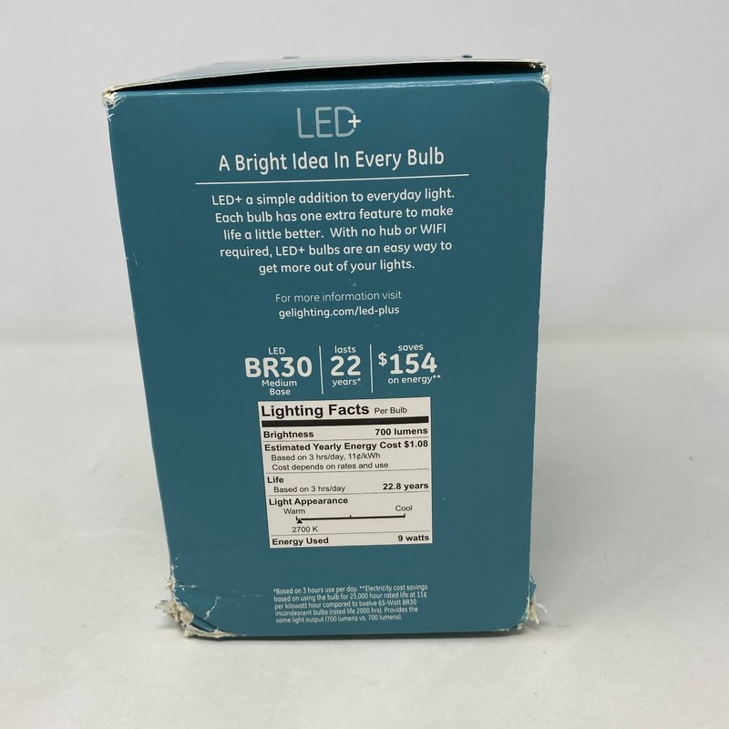 GE LED+ BR30 Soft White Bluetooth Speaker Bulb + Remote, 700lm gallery