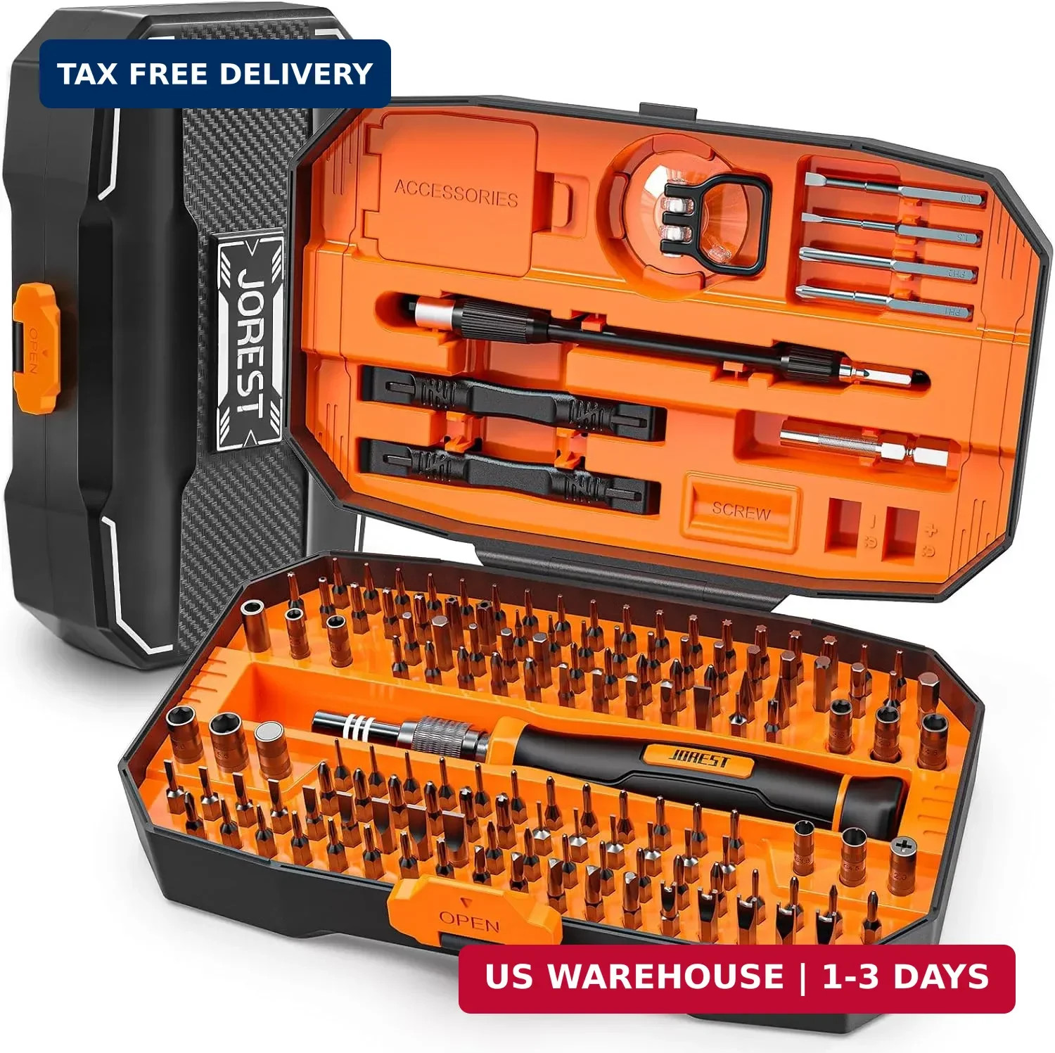 JOREST 152 in 1 Precision Screwdriver Set, Father Day Gifts for Husband Dad, Mag gallery