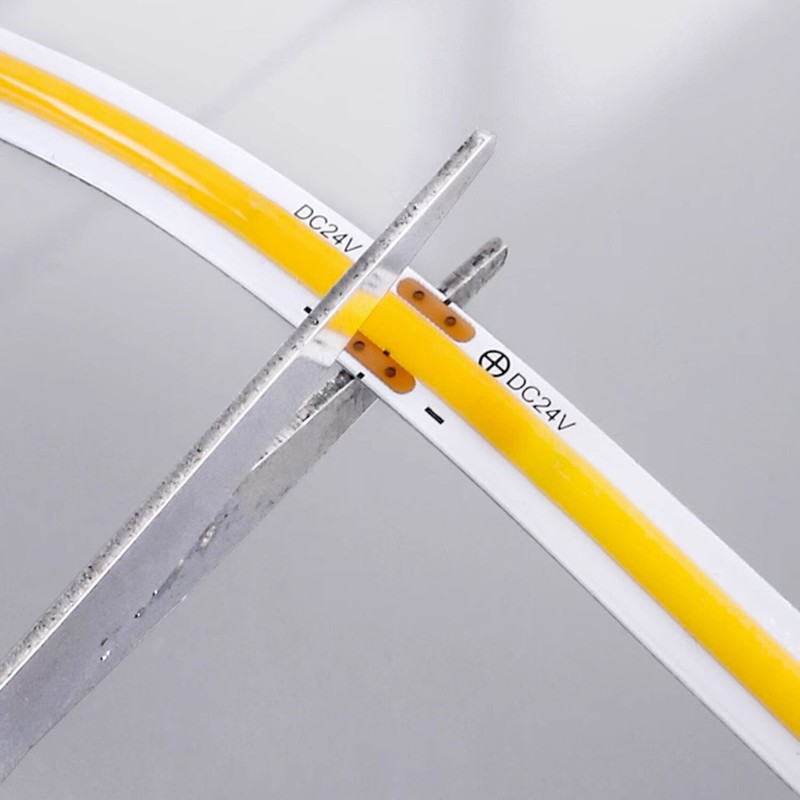CCT Tunable COB LED Strip Light 608leds/m 2700k to 6500k Dimmable - 5mm 8mm 10mm gallery