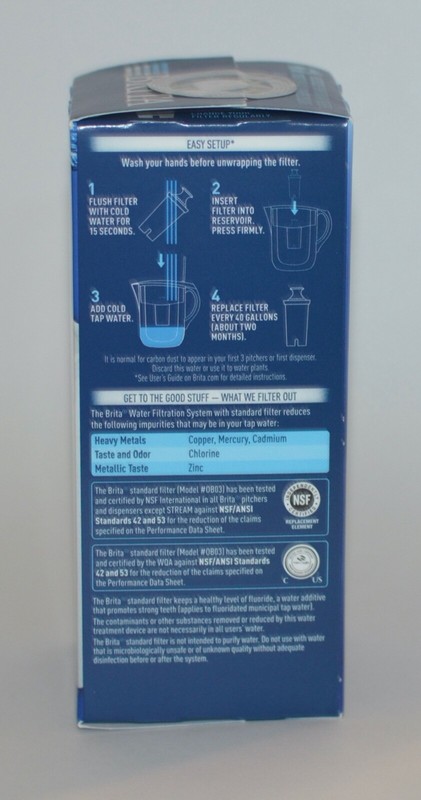 1 NEW BRITA STANDARD REPLACEMENT FILTER 2 MONTHS (40 GALLONS) WATER gallery