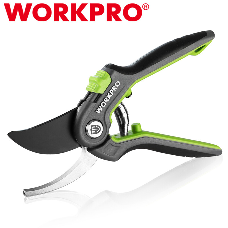 WORKPRO 8" Bypass Pruning Shears Stainless Steel Gardening Hand Pruner SK5 Blade gallery