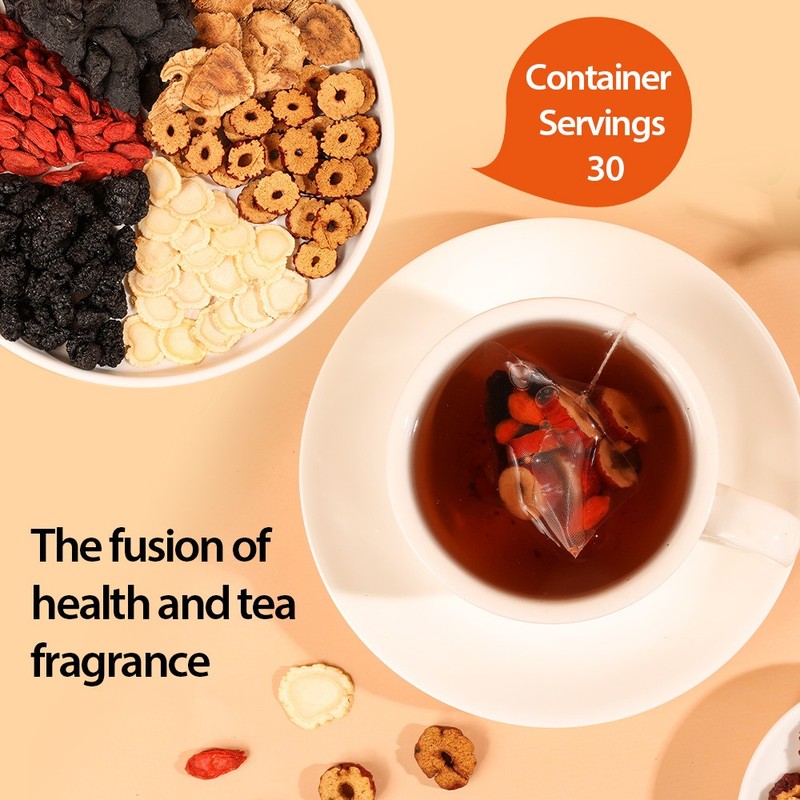 Ginseng Five Treasures Tea - Improve kidney deficiency, impotence, etc. - 150g gallery