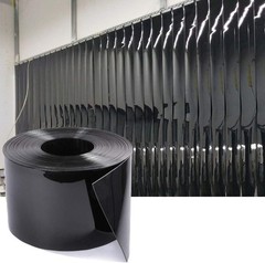 Plastic Strip Door Curtain Black – 148 Feet Scratch Guard PVC Curtain Vinyl Roll