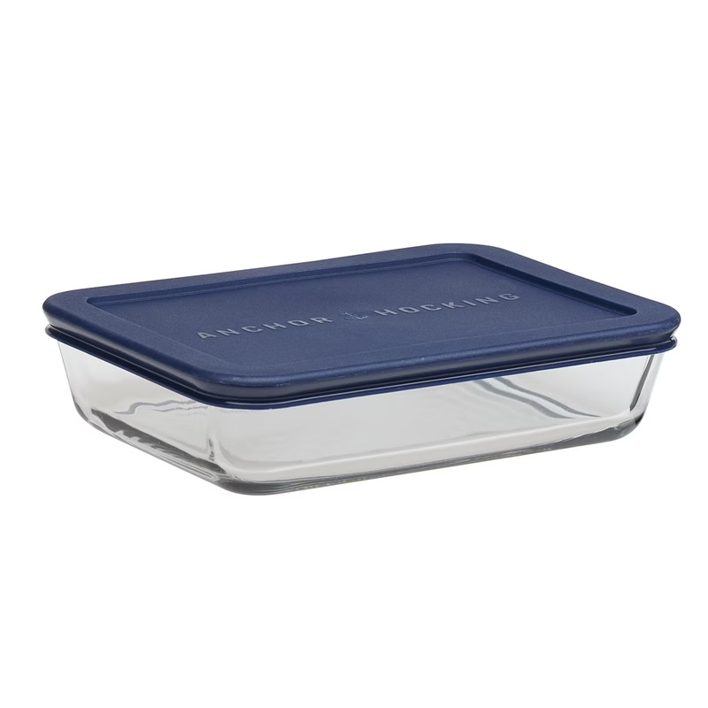 Anchor Hocking 3 Cup Rectangular Glass Food Storage Containers w/ Lids Set of 2 gallery