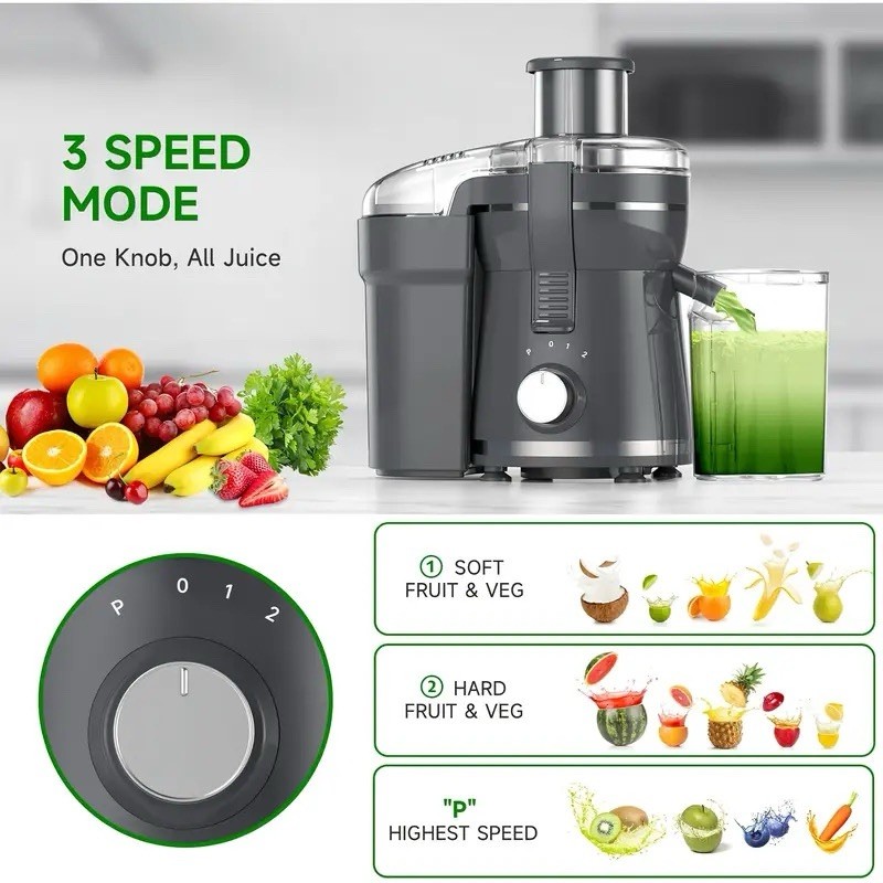 Juicer Machine 500W BPA-Free Wide Chute Easy Clean Fruit Vegetable Juice Maker gallery