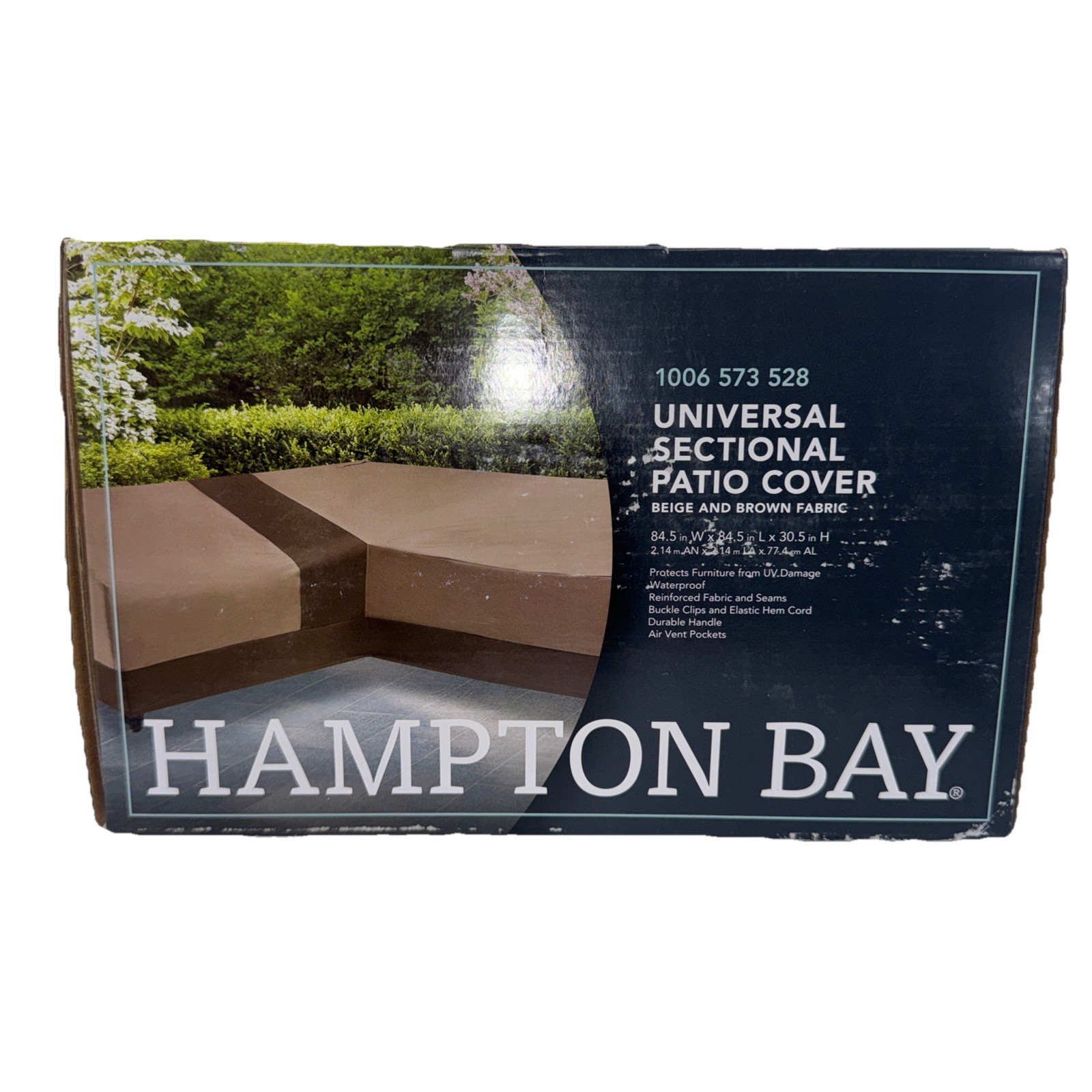 Hampton Bay Universal Sectional Patio Cover Beige/Brown 1006 573 528 gallery