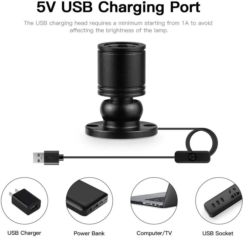 USB Powered Mini Spotlights for Displays 2-Pack –5V Small LED Spot Lights Indoor gallery