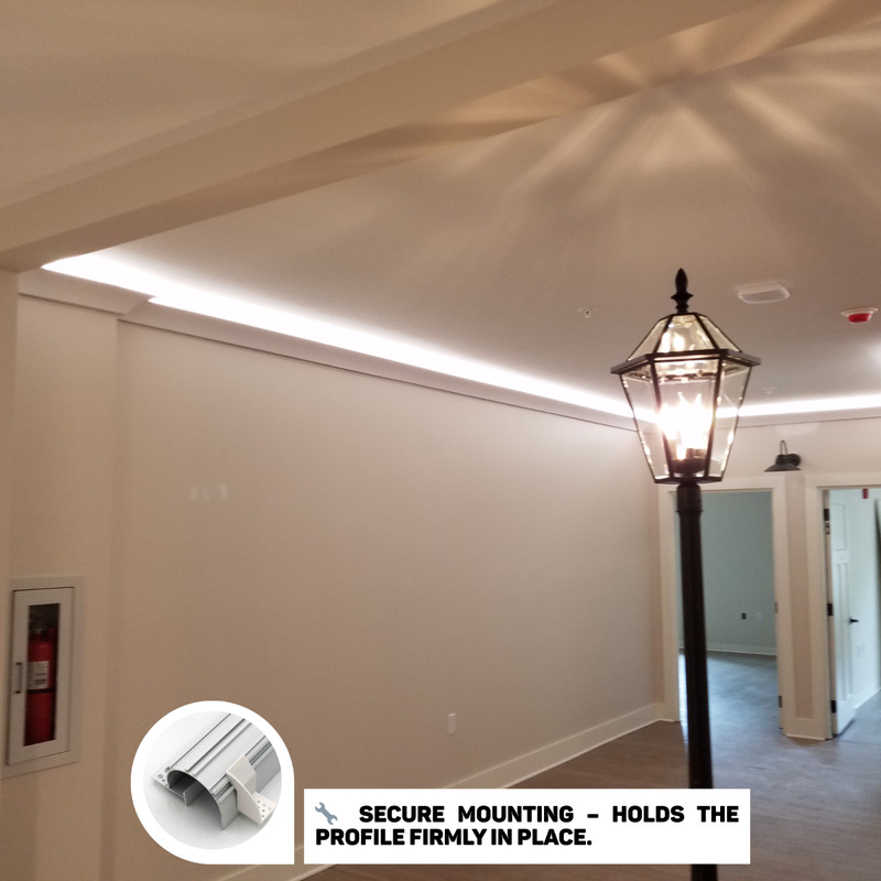 Wired4Signs Plastic Mounting Bracket Caracas LED Profile PETG Wall Ceiling Clip gallery