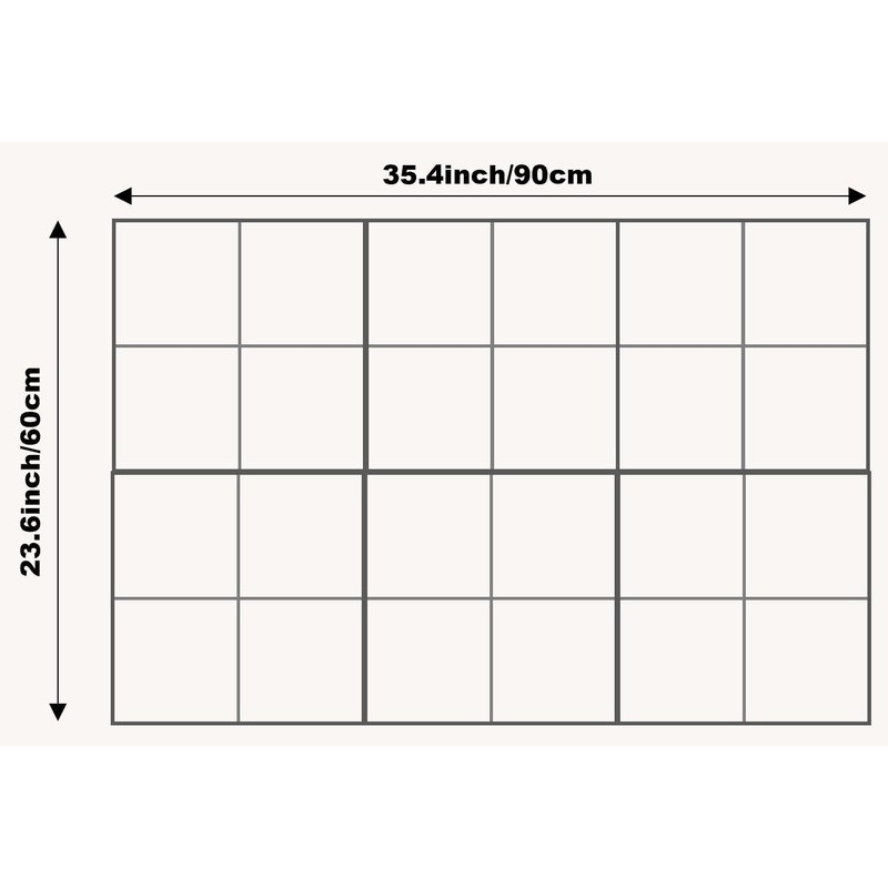 High Density Felt Panels Wall Bulletin Board Set W/ Double-Sided Tape 6 Pack New gallery