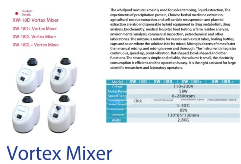 Mini Vortex Mixer Mixing Instrument Compact Vortex Shaker Mini Vibrator gallery