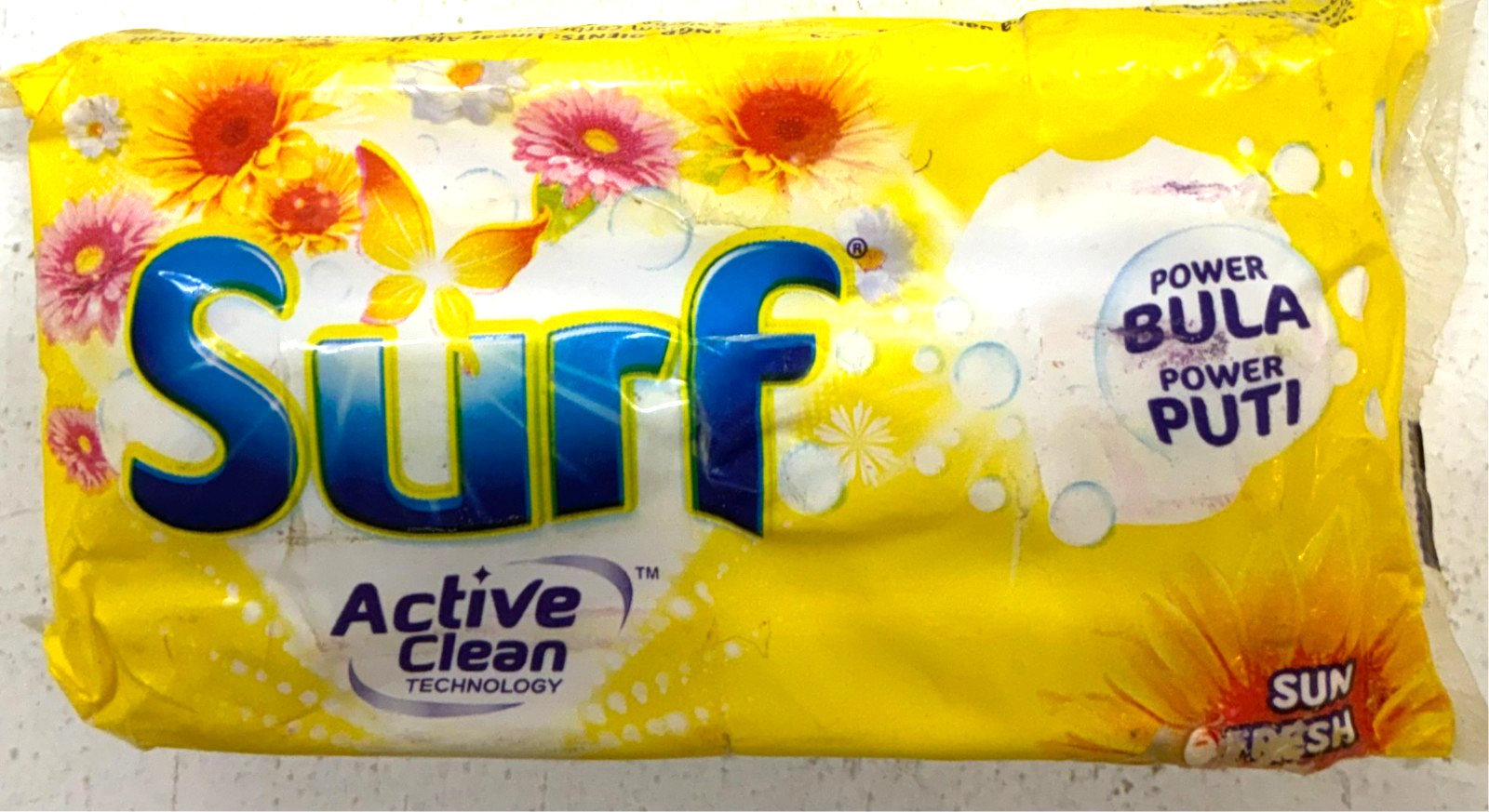 Surf Active Clean Laundry Detergent Bar Soap Sun Fresh 120g Lot of 3 New Sealed gallery