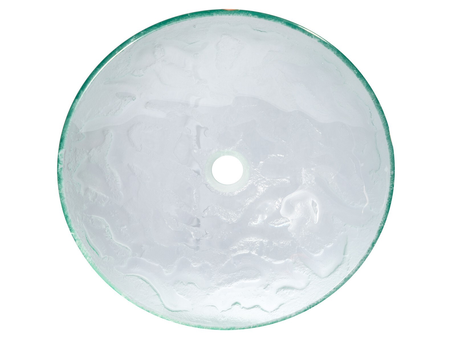 EDEN BATH EMBOSSED WAVES GLASS VESSEL SINK CLEAR EB-GS12 gallery