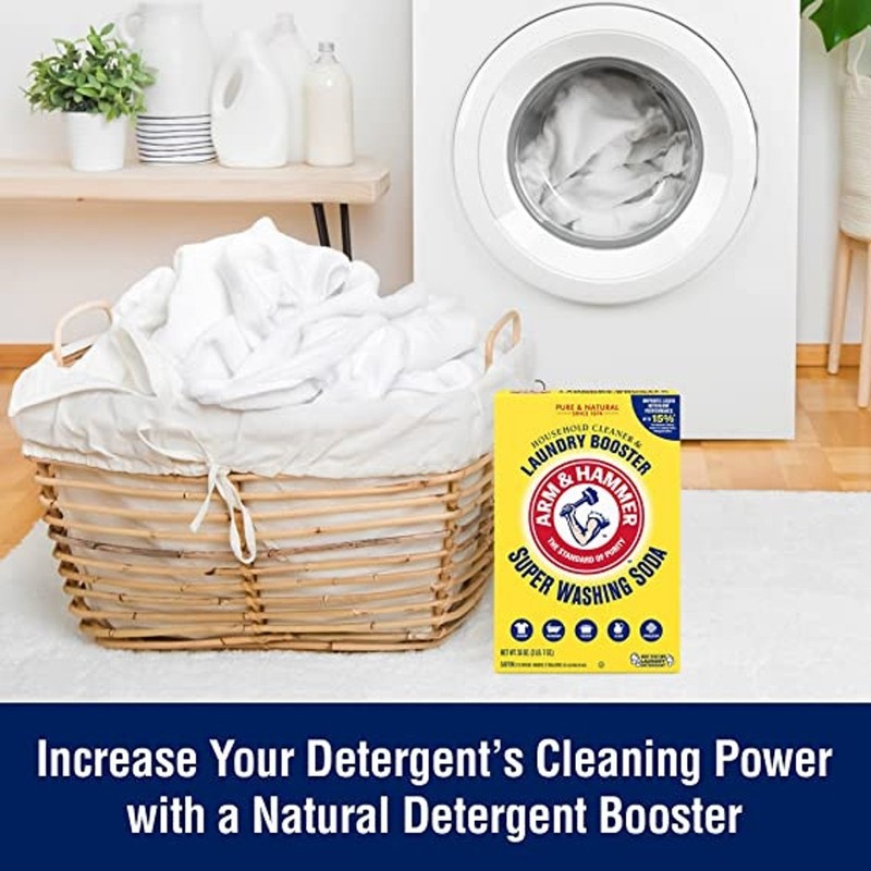Arm & Hammer Household Cleaner Laundry Booster Super Washing Soda 55 Oz gallery