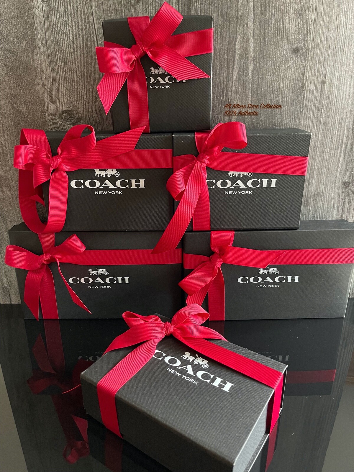 🎀BN Coach Black Gift ~Packing Box~Handle Bag~Envelope Bag~Gift tag Pick Size.🎀 gallery