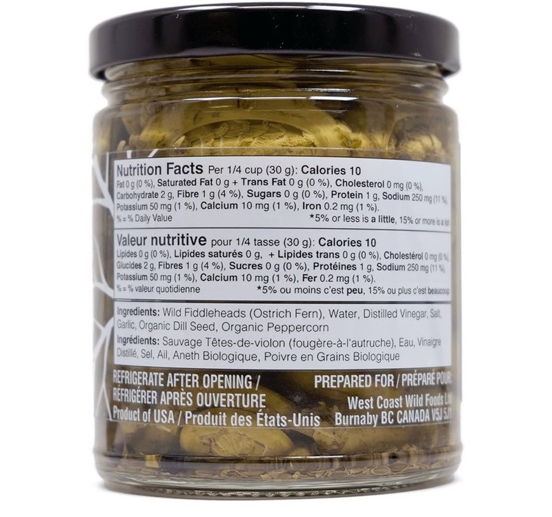 (2 Pack) Wild Pickled Fiddleheads pack of 2 gallery