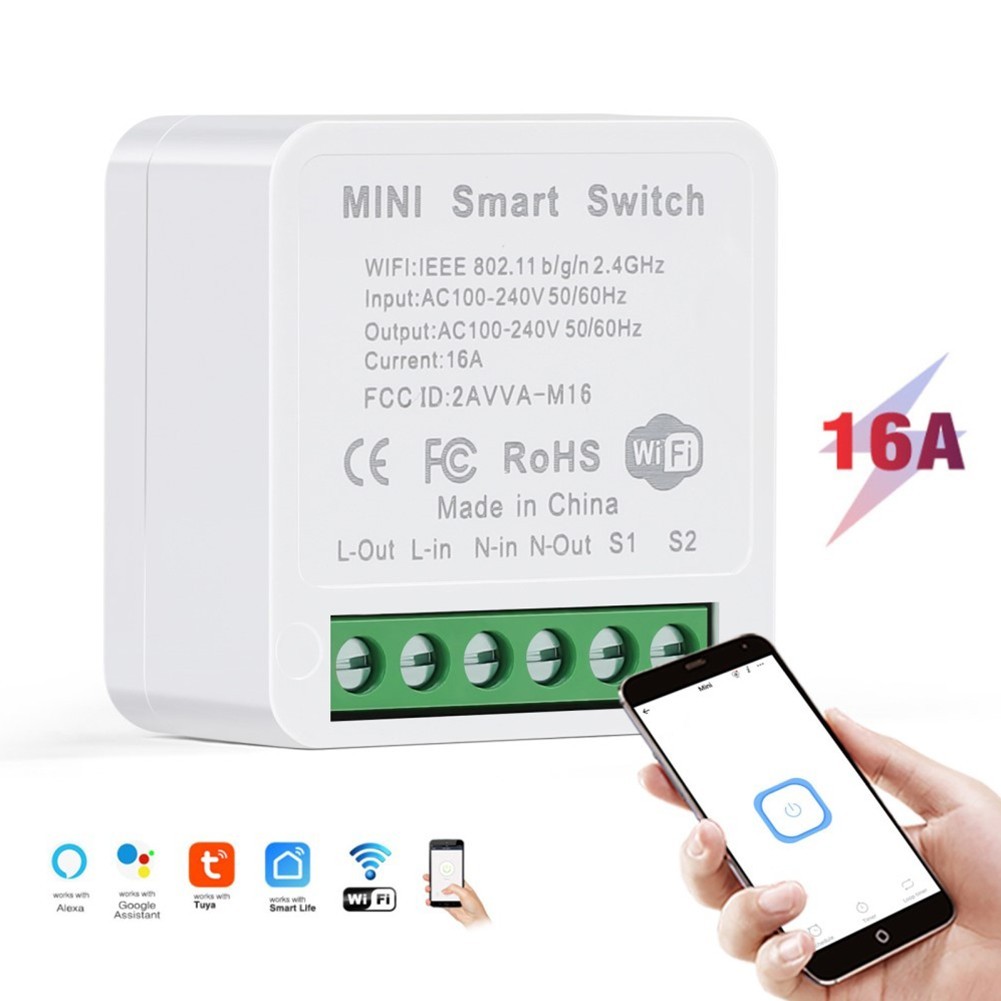 Smart WiFi Light Switch with Timer Function No Hub Required 2 Way Control 16A gallery